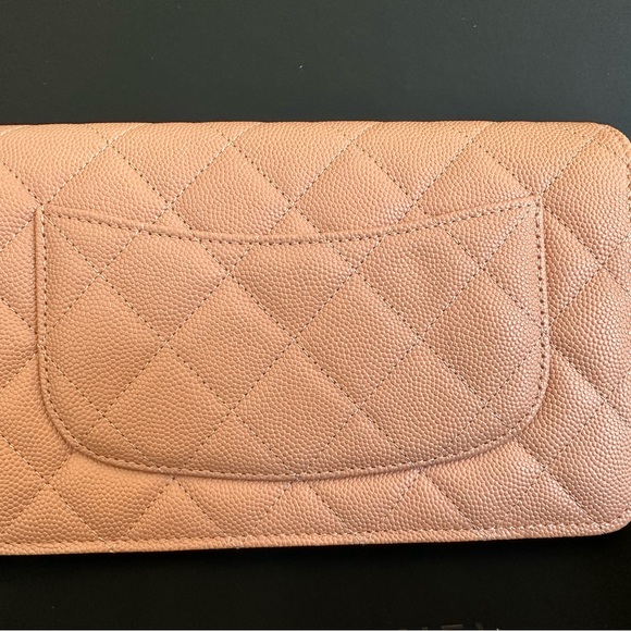 Brand New CHANEL 23P Beige Caviar GHW CC Wallet On Chain WOC with Receipt - Picture 5 of 14